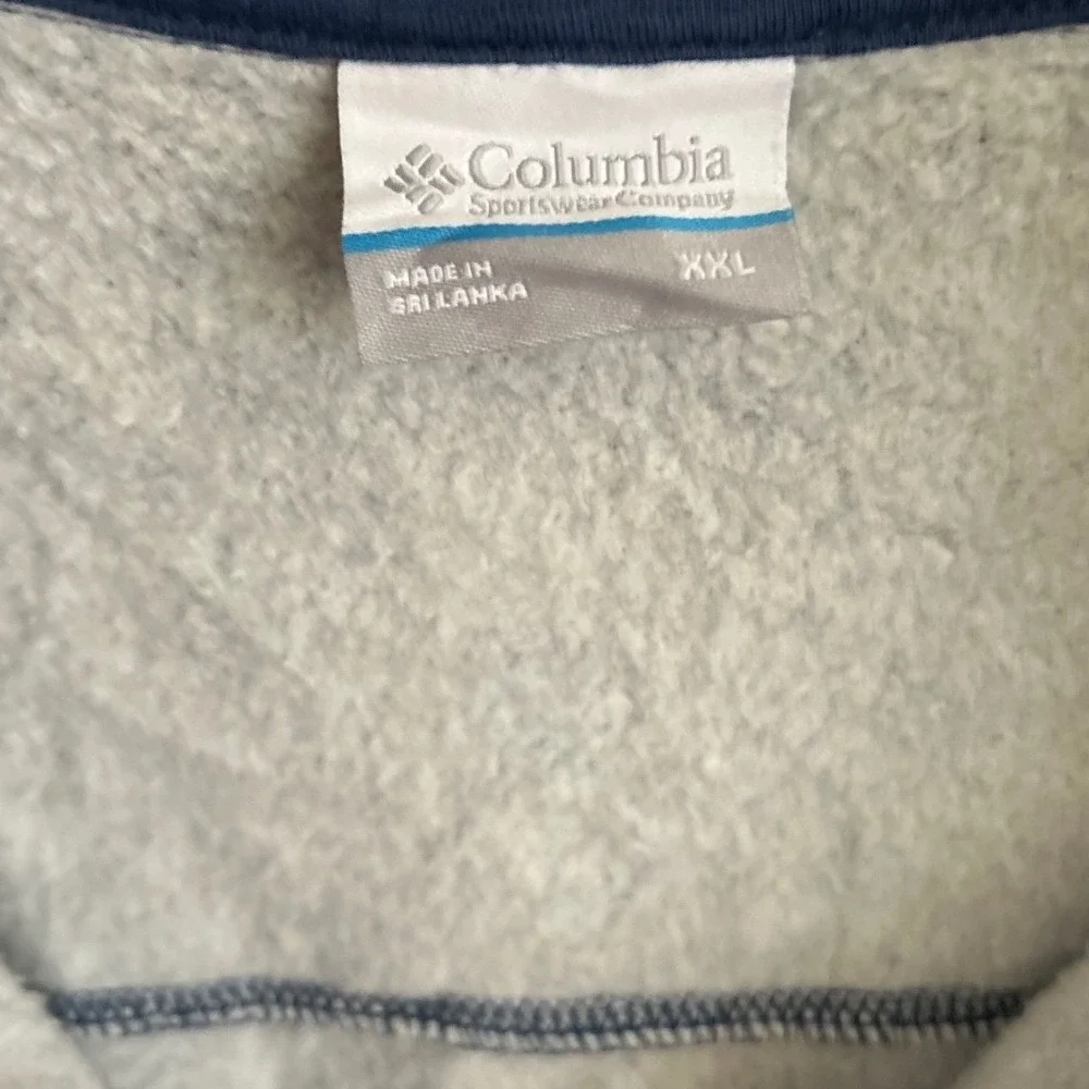 2 pcs. Columbia Mens‎ XXL Blue & Brown 1/4 Zip Fleece Pullover Sweatshirts